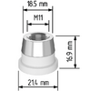 Керамический держатель сопла D21,4 (M11) для Raytools  арт.120515092A - st-e.info - Выборг