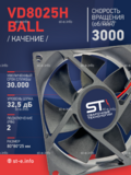 Вентилятор  VD8025H Ball (качения) 12V - st-e.info - Выборг