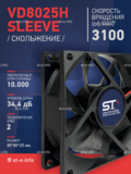 Вентилятор VD8025H sleeve (скольжение) 24V - st-e.info - Выборг
