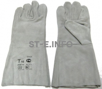 Перчатки-краги для сварщика пятипалые серые - st-e.info - Выборг