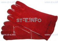 Перчатки-краги сварщика TETU 104 KEVLAR RED - st-e.info - Выборг